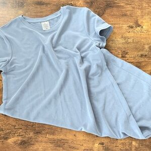 Chic Light Blue Women's Short Sleeve  Dress